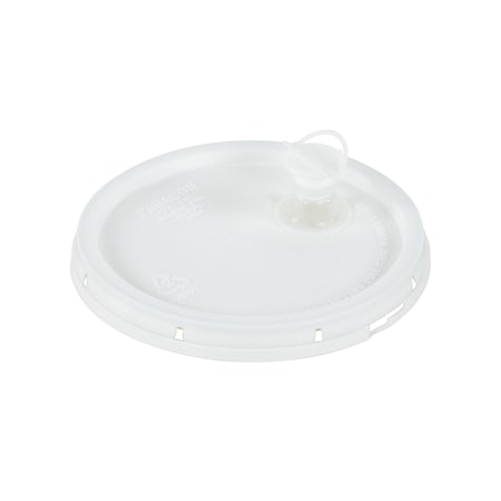 Vestil 2 Gal Spout Top with Tear Top, White LID-2-PWST